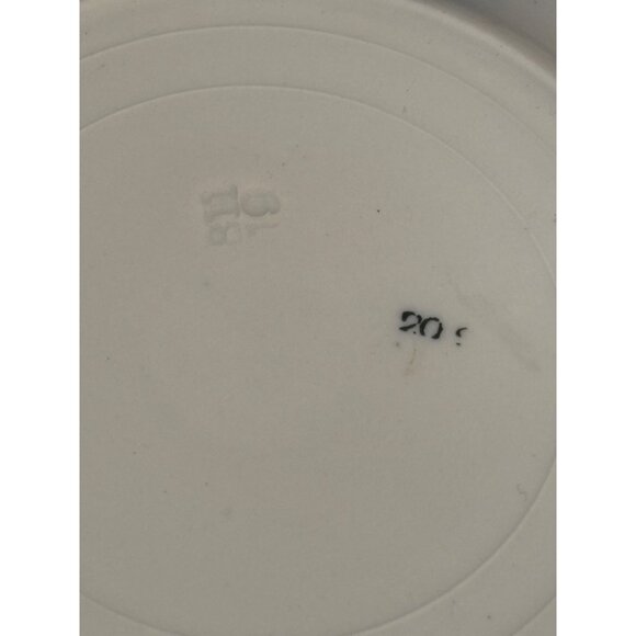 2 Antique Stanley Pottery Flow Blue Paris 9" Plates + Plate hangers New Wharf - Picture 11 of 16